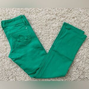 Lilly Pulitzer Green Worth Straight Jeans